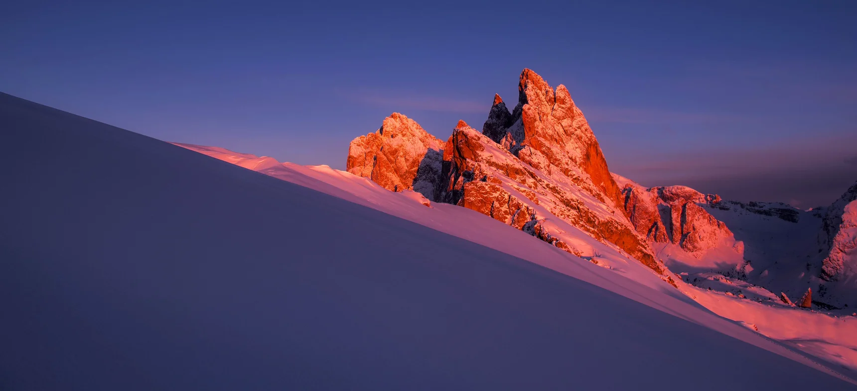 Il Seceda in inverno