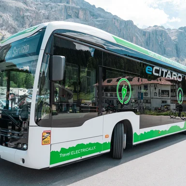 Pilotprojekt - Elektrobusse in Gröden