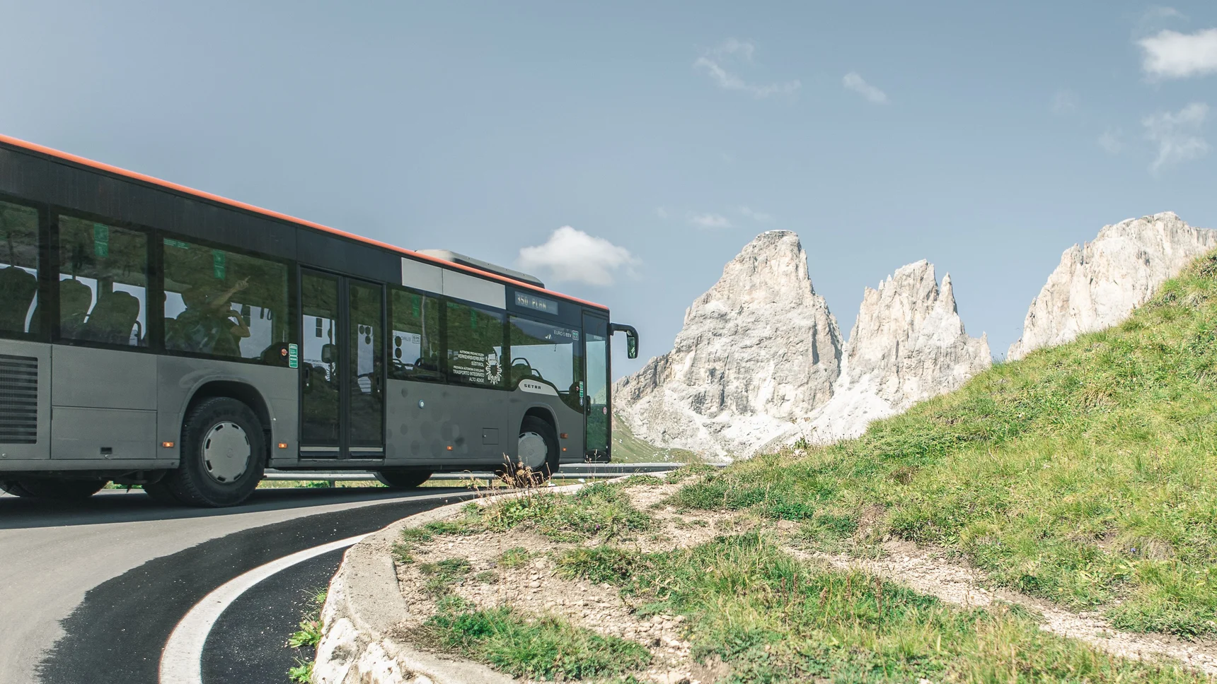 Nachhaltige Mobilität in Gröden im Sommer
