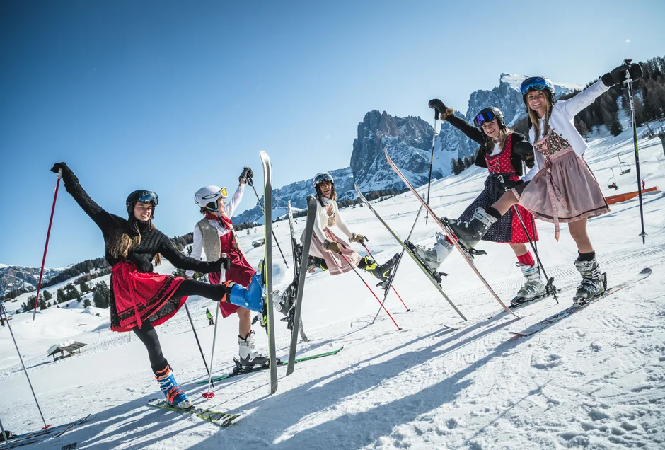 Dolomites Dirndl Ski Day - Val Gardena