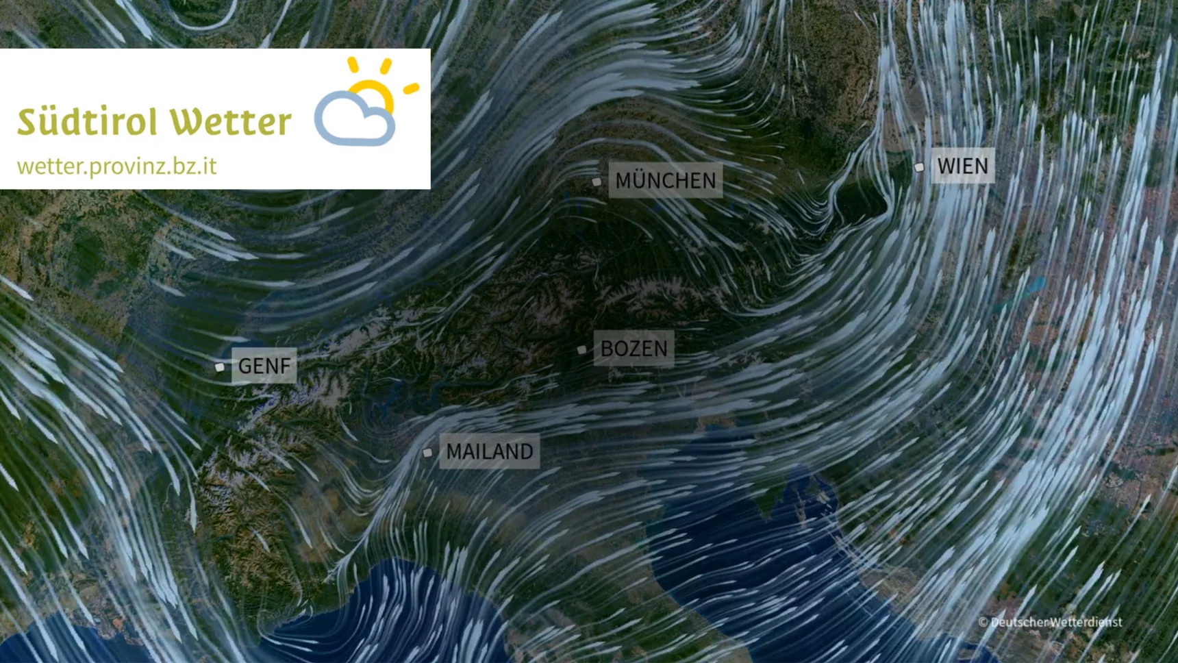 Wettervorhersage Südtirol